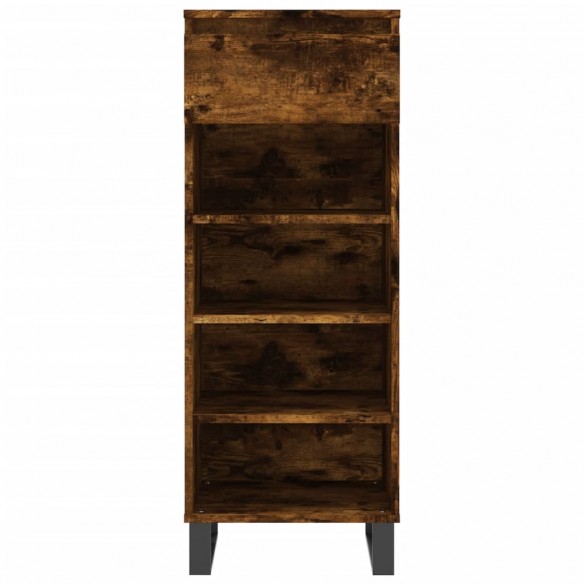 Armoire à chaussures Chêne fumé 40x36x105 cm Bois d'ingénierie