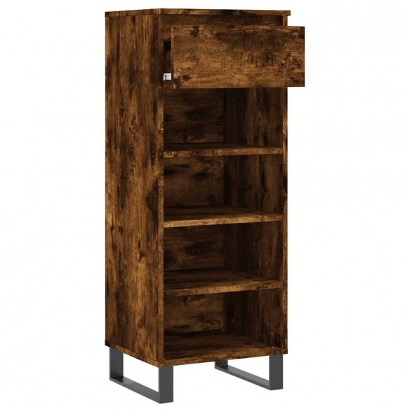 Armoire à chaussures Chêne fumé 40x36x105 cm Bois d'ingénierie