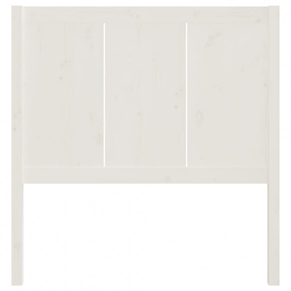 Tête de lit Blanc 80,5x4x100 cm Bois massif de pin