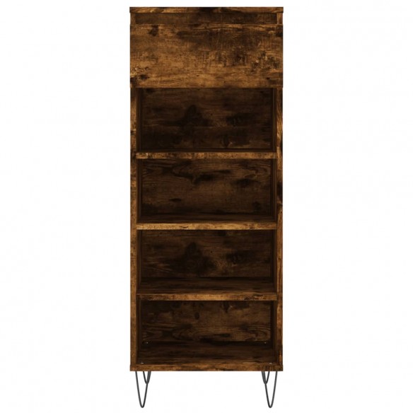 Armoire à chaussures Chêne fumé 40x36x105 cm Bois d'ingénierie