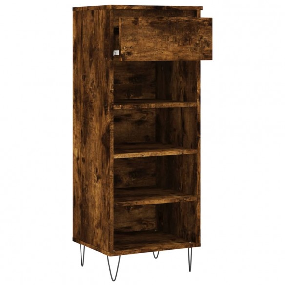 Armoire à chaussures Chêne fumé 40x36x105 cm Bois d'ingénierie