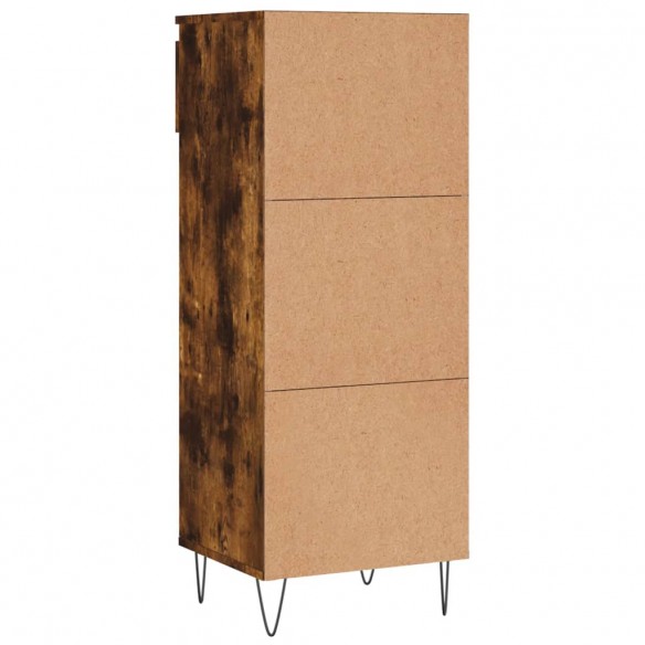 Armoire à chaussures Chêne fumé 40x36x105 cm Bois d'ingénierie