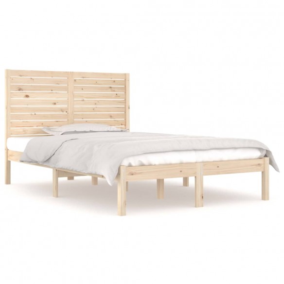 Cadre de lit Bois massif 140x190 cm