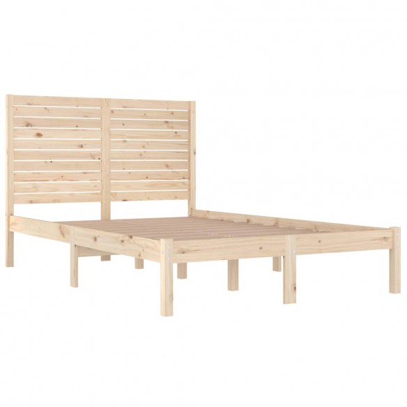 Cadre de lit Bois massif 140x190 cm