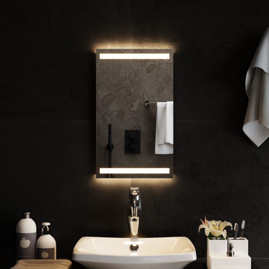 Miroir de salle de bain à LED 30x50 cm