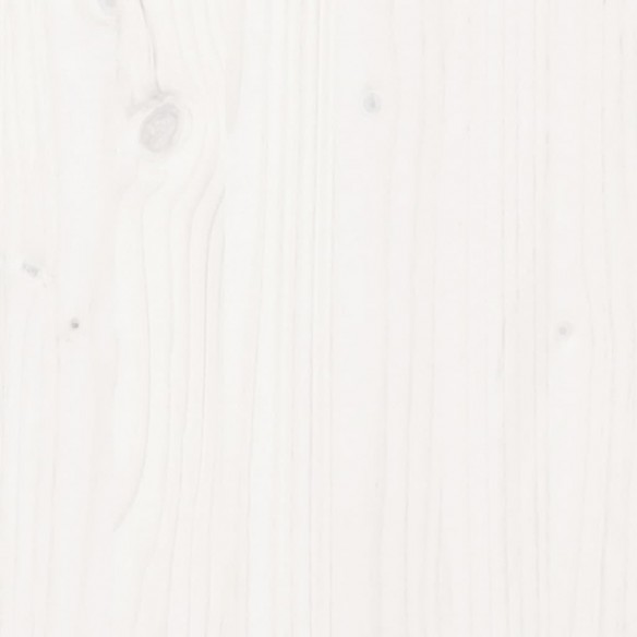 Cadre de lit Blanc Bois de pin massif 150x200 cm Très grand