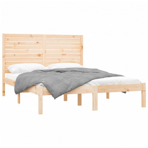 Cadre de lit Bois massif 160x200 cm