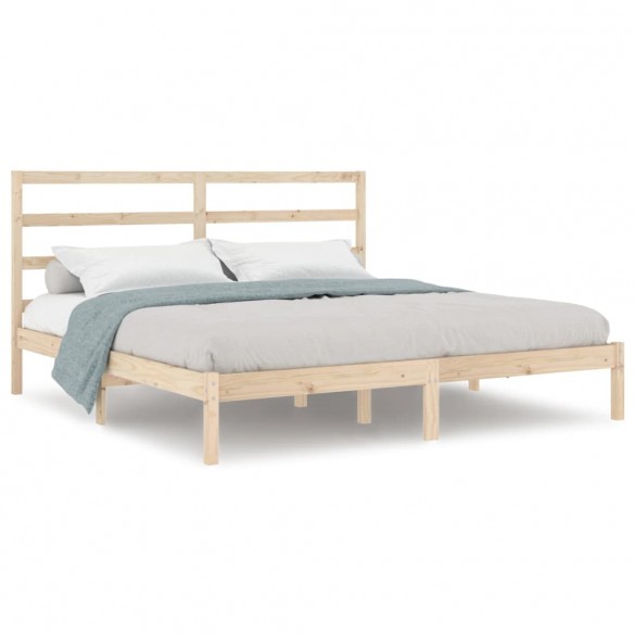 Cadre de lit bois massif 180x200 cm super king