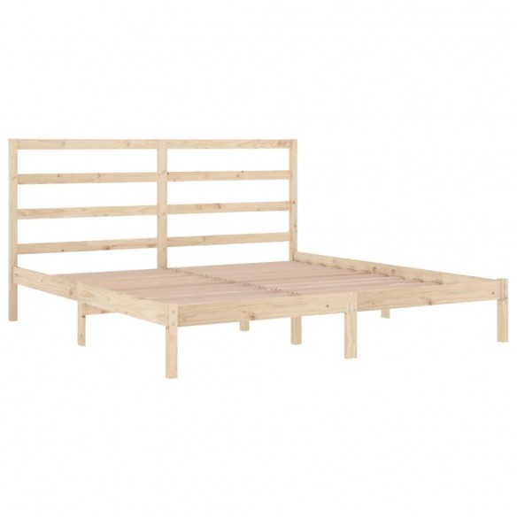 Cadre de lit bois massif 180x200 cm super king