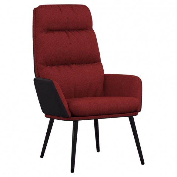 Chaise de relaxation Rouge bordeaux Tissu