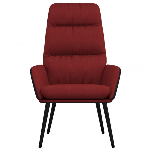 Chaise de relaxation Rouge bordeaux Tissu