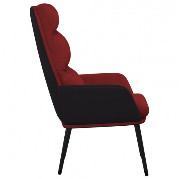 Chaise de relaxation Rouge bordeaux Tissu