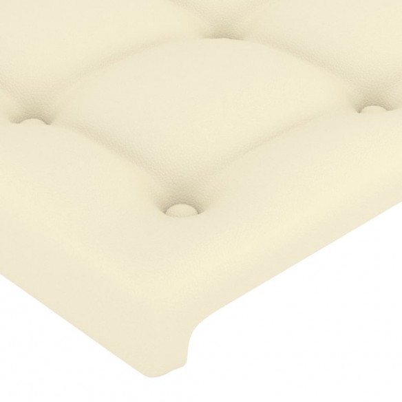 Têtes de lit 4 pcs Crème 90x5x78/88 cm Similicuir