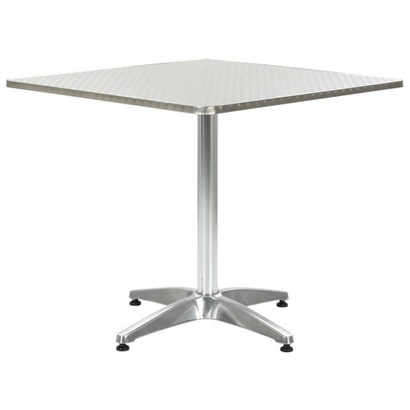 Table de jardin Argenté 80x80x70 cm Aluminium