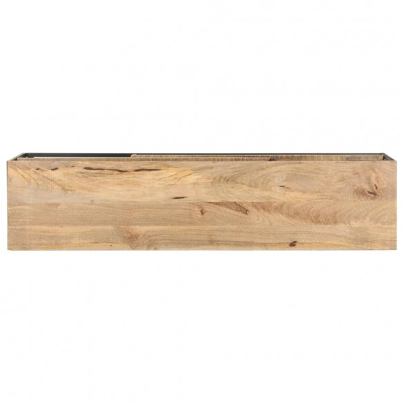 Meuble TV 130x30x45 cm Bois de manguier brut