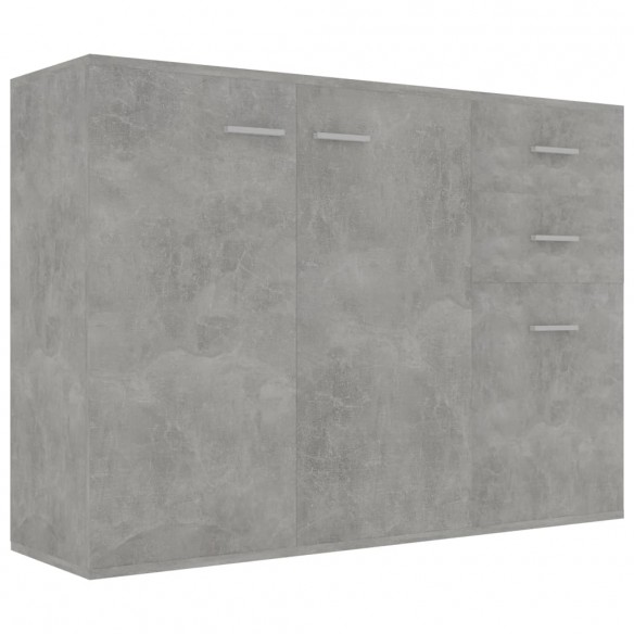 Buffet Gris béton 105x30x75 cm Aggloméré