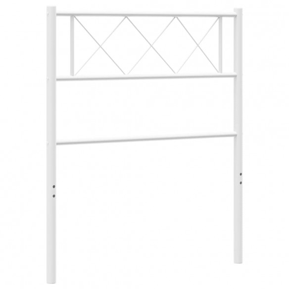 Tête de lit métal blanc 75 cm