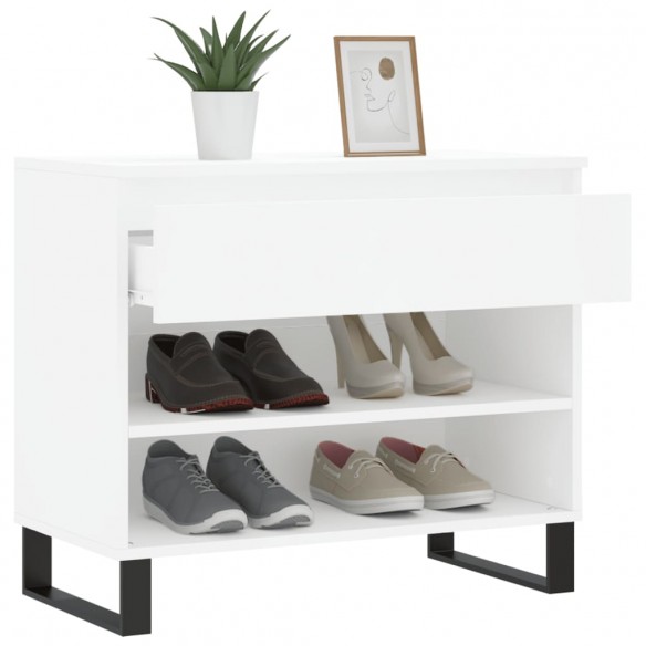 Armoire à chaussures Blanc 70x36x60 cm Bois d'ingénierie