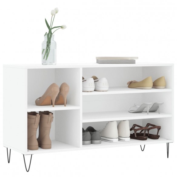 Armoire à chaussures Blanc 102x36x60 cm Bois d'ingénierie