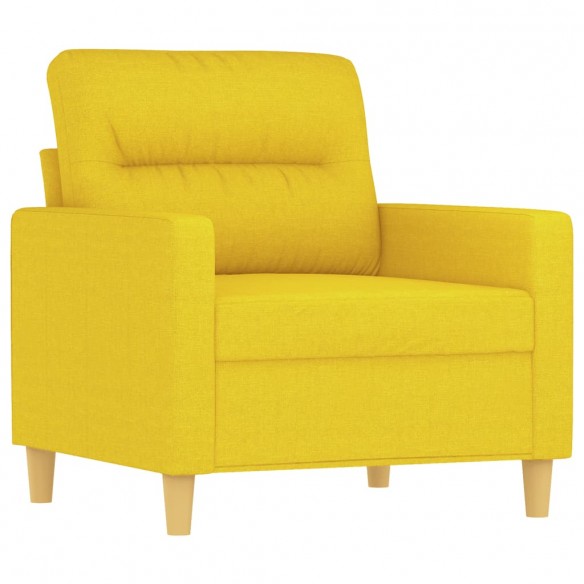 Fauteuil Jaune clair 60 cm Tissu