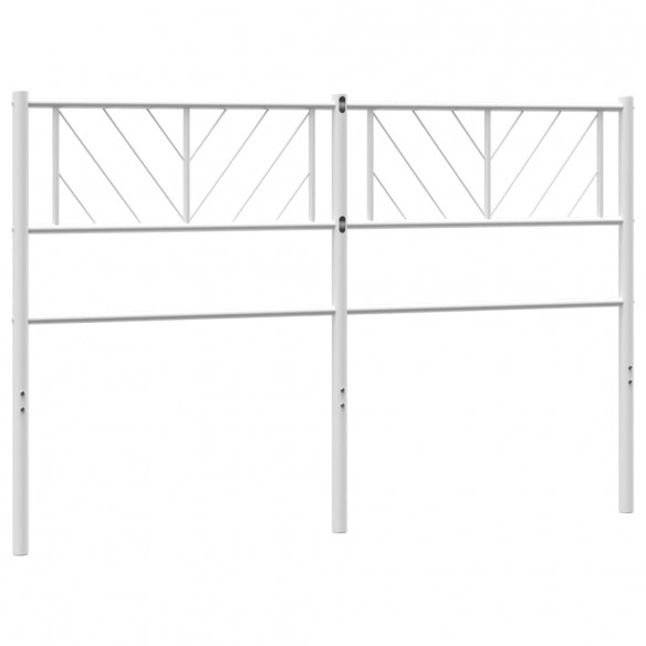 Tête de lit métal blanc 150 cm