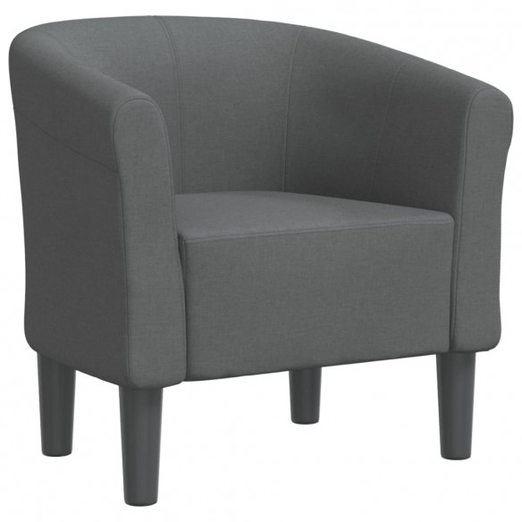 Fauteuil cabriolet gris foncé tissu