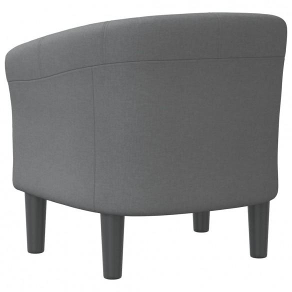 Fauteuil cabriolet gris foncé tissu