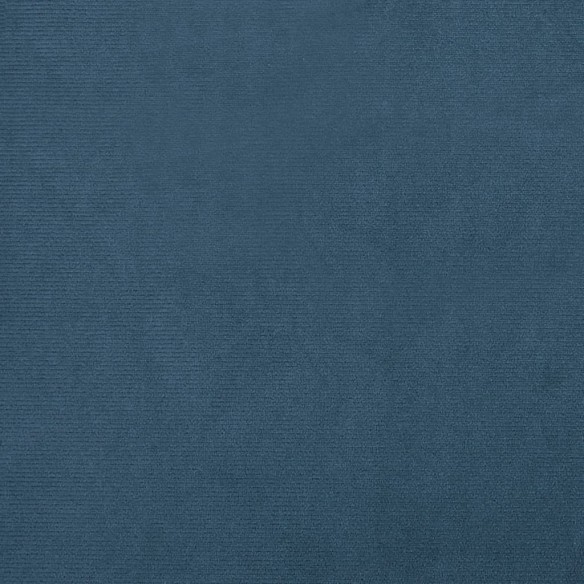Fauteuil cabriolet avec repose-pied bleu foncé velours