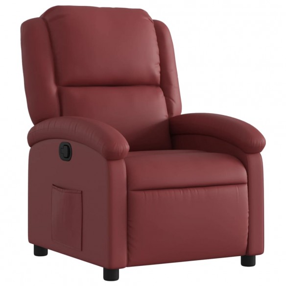 Fauteuil inclinable Rouge bordeaux Similicuir