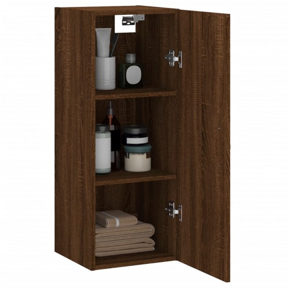 Armoire murale chêne marron 34,5x34x90 cm bois d'ingénierie