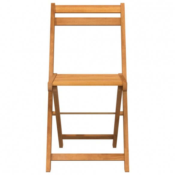 Chaises de bistrot pliantes lot de 6 bois d'acacia solide