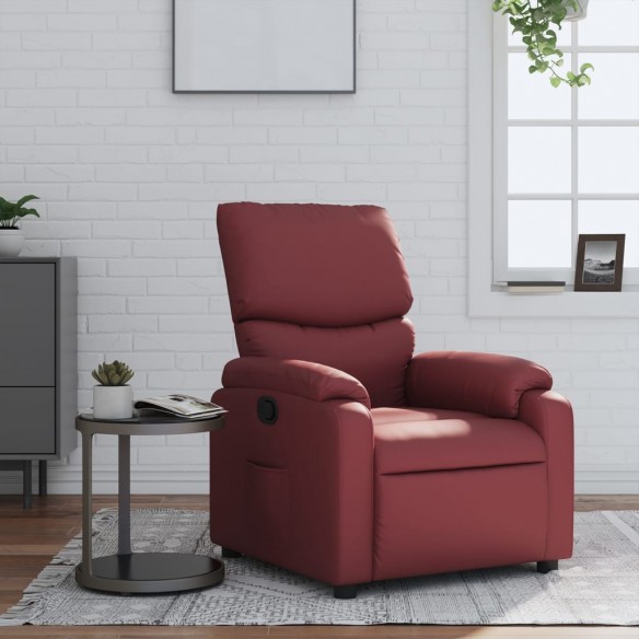 Fauteuil inclinable Rouge bordeaux Similicuir