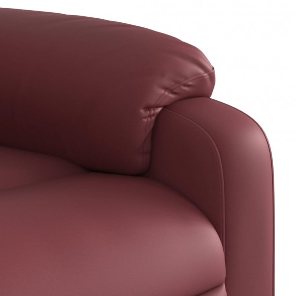 Fauteuil inclinable Rouge bordeaux Similicuir