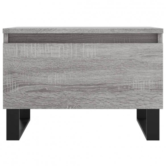 Tables basses 2 pcs sonoma gris 50x46x35 cm bois d'ingénierie