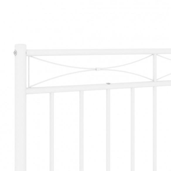 Tête de lit métal blanc 193 cm