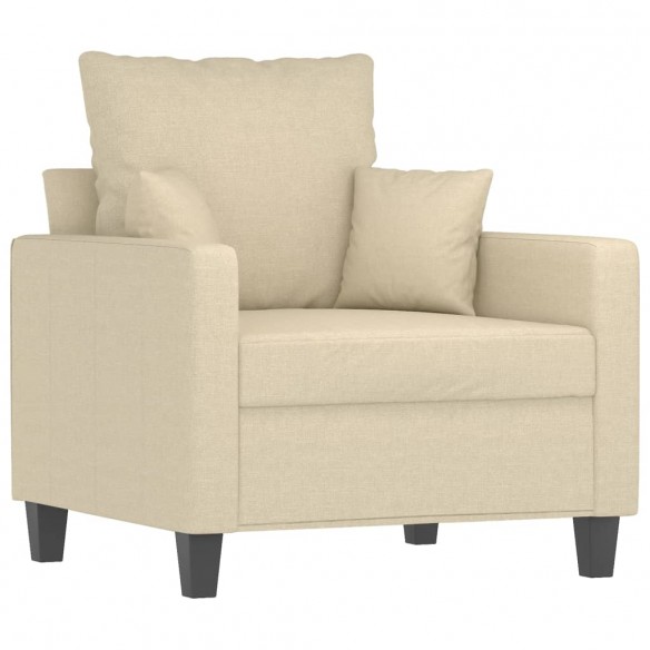 Fauteuil Crème 60 cm Tissu