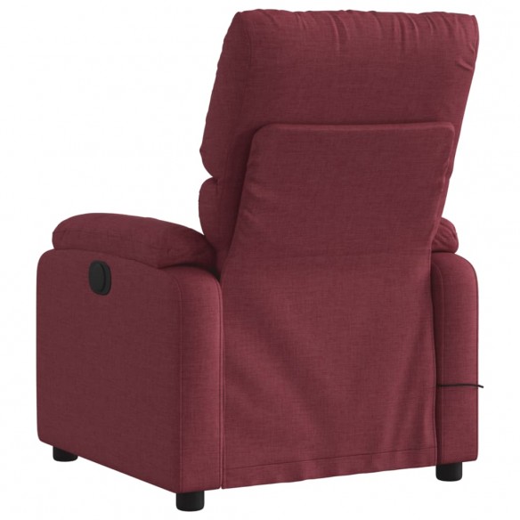 Fauteuil de massage inclinable Rouge bordeaux Tissu