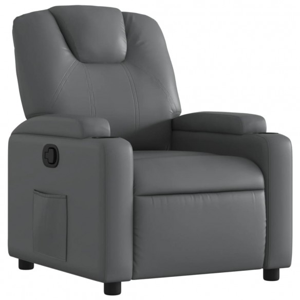 Fauteuil inclinable Gris Similicuir