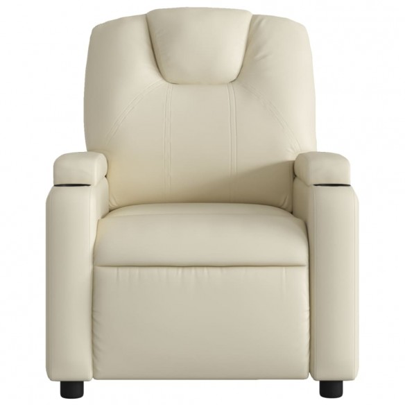 Fauteuil inclinable Crème Similicuir