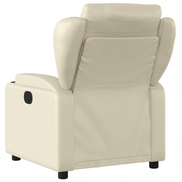 Fauteuil inclinable Crème Similicuir