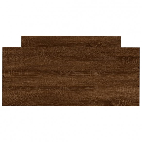 Cadre de lit chêne marron 100x200 cm bois d'ingénierie