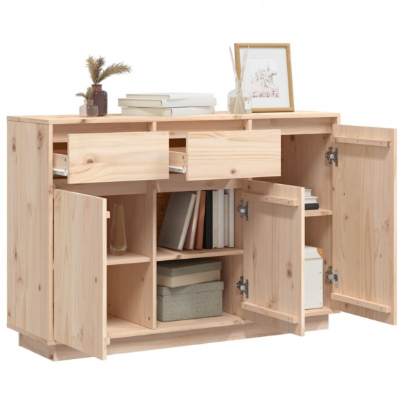 Buffet 110x34x75 cm bois massif de pin