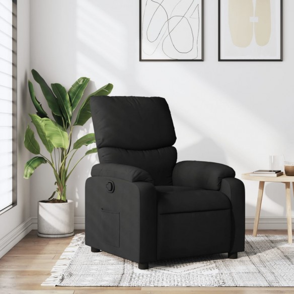 Fauteuil inclinable Noir Tissu