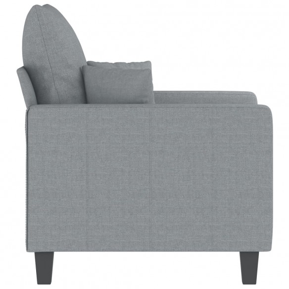 Fauteuil Gris clair 60 cm Tissu