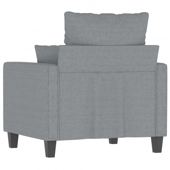 Fauteuil Gris clair 60 cm Tissu