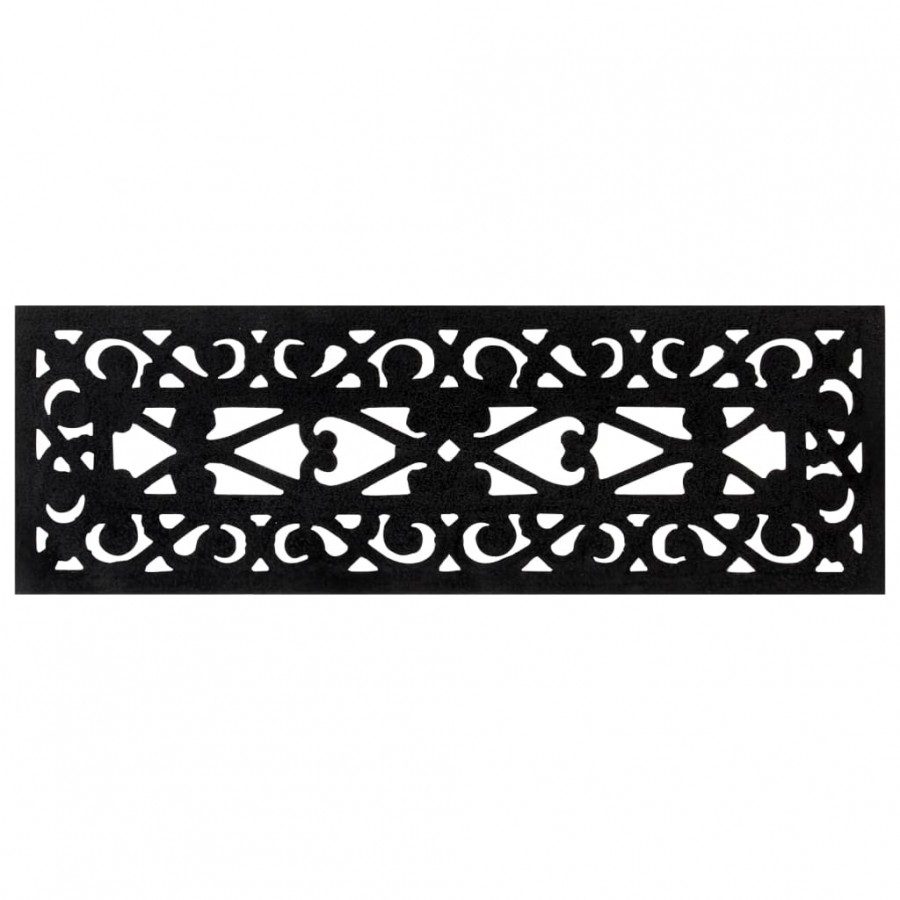 Marches d'escalier 5 pcs 25x75 cm caoutchouc