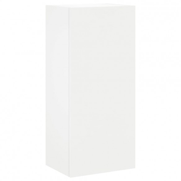 Meuble TV mural blanc 40,5x30x90 cm bois d'ingénierie