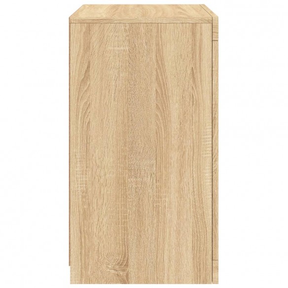 Armoire latérale avec lumières LED chêne sonoma