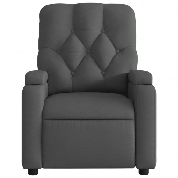 Fauteuil inclinable Gris foncé Tissu