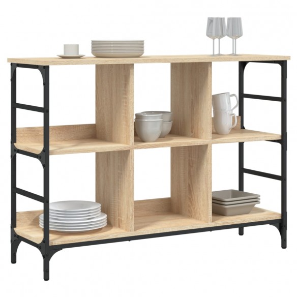 Buffet chêne sonoma 102x32x73,5 cm bois d'ingénierie